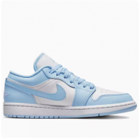 Air Jordan 1 Retro AJ1 Low White University Blue Casual Basketball Shoes DC0774-141