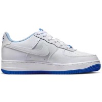 Nike Air Force 1 AF1 White and Blue Women Low Top Casual Shoes FB1844-111