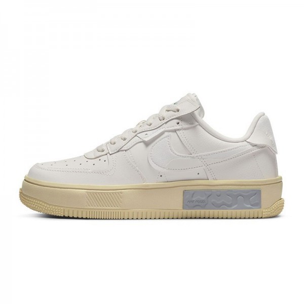 Nike AIR FORCE 1 light gray deconstructed women's light casual shoes DH1290-002