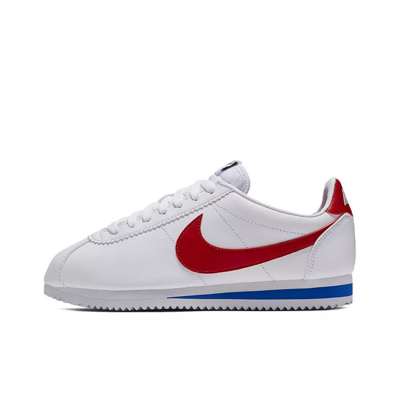 Nike CORTEZ Forrest Gump men's and women's white red classic retro sports and leisure running shoes 807471