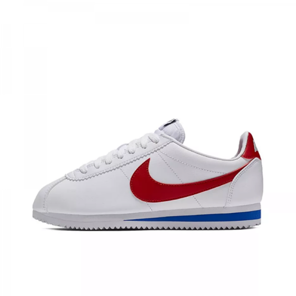 Nike CORTEZ Forrest Gump men's and women's white red classic retro sports and leisure running shoes 807471