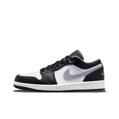 Nike Air Jordan 1 low shadow mens and womens basketball shoes black white gray 553558-040