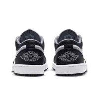 Nike Air Jordan 1 low shadow mens and womens basketball shoes black white gray 553558-040