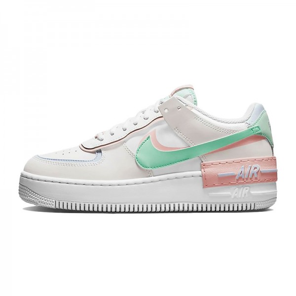 Nike Women's Air Force 1 AF1 Macaron White Pink Casual Shoes CI0919-117