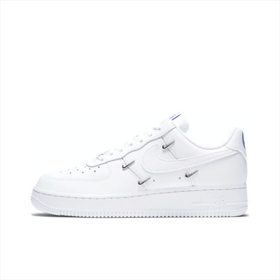 Nike AF1 AIR FORCE 1 women's four-hook white and blue low-top sneakers CT1990-100