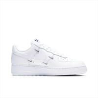 Nike AF1 AIR FORCE 1 women's four-hook white and blue low-top sneakers CT1990-100