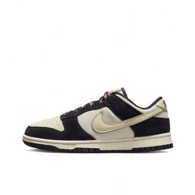 Nike Dunk Low Black Suede rice white black low top women's casual shoes DV3054-001