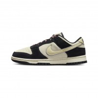 Nike Dunk Low Black Suede rice white black low top women's casual shoes DV3054-001