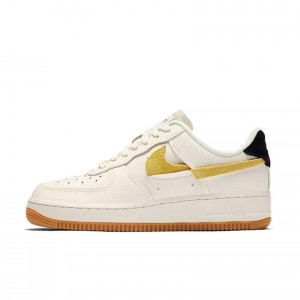 Nike Air Force 1 AF1 Broken Hook Black Yellow Mandarin Duck Air Force One Casual Sneakers BV0740-101