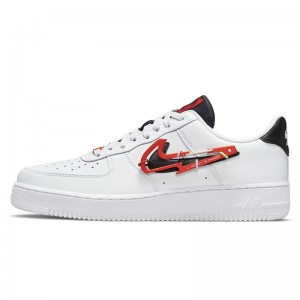 Nike Air Force One men's shoes air force 1 mountaineering buckle black and white red af1 board shoes DH7579-100