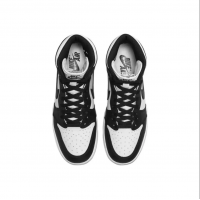 Air Jordan 1 Black and White Panda Men's High Top Retro Sports and Casual Basketball Shoes BQ4422-001